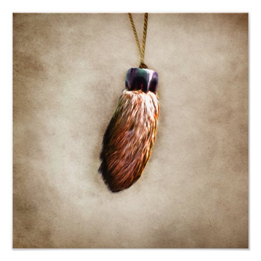 Brown Lucky Rabbit's Foot Fotodruck (Vorne)