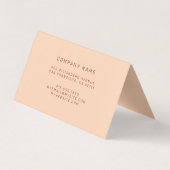 Brown Luxury Visitenkarten (Rückseite)