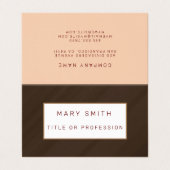 Brown Luxury Visitenkarten (Außenseite Aufgefaltet)