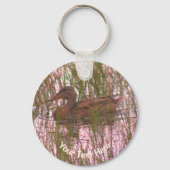 Brown Mallard Duck Nature Personalisiert Schlüsselanhänger (Vorderseite)