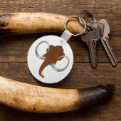 Brown Mammoth Keychain Schlüsselanhänger