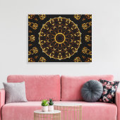 Brown Mandala Leinwanddruck (Insitu (Wohnzimmer))