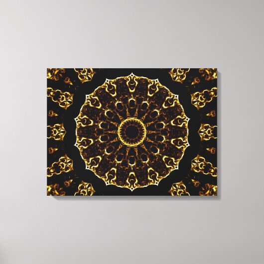 Brown Mandala Leinwanddruck (Vorderseite)