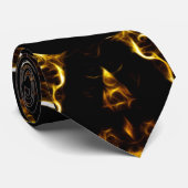 Brown Mandala Neck Tie Krawatte (Gerollt)