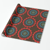 Brown Mandala Wrapping Paper Geschenkpapier (Ungerollt)