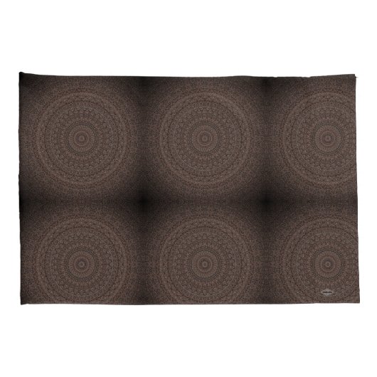 Brown Mandela Design HAMbyWG Pillow Hüllen Kissenbezug (Rückseite-Rechts)