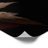 BROWN MAPLE-BLÄTTER POSTER (Ecke)