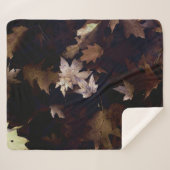 BROWN MAPLE LEAVES SHERPADECKE (Vorderseite (Horizontal))