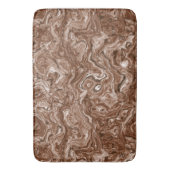 Brown Marble abstrakt Badematte (Vorderseite Vertikal)