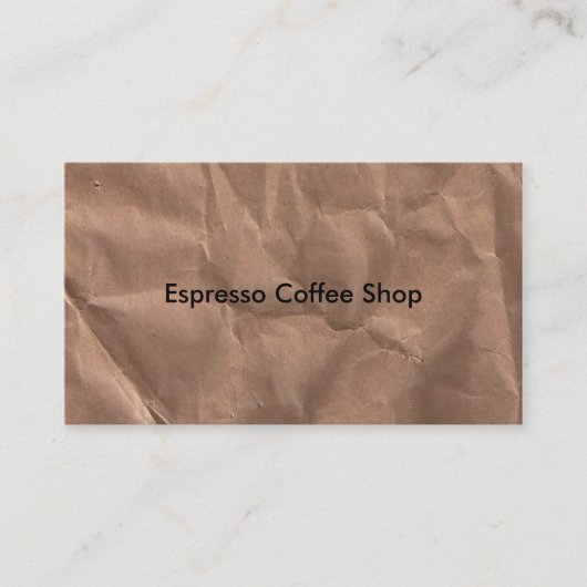 Brown Marble Business Card Visitenkarte (Vorderseite)