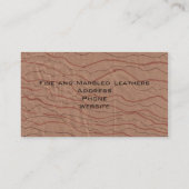 Brown Marble Business Cards Visitenkarte (Rückseite)