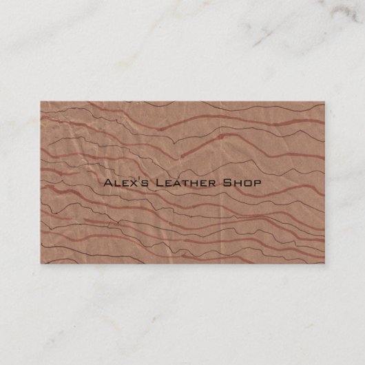 Brown Marble Business Cards Visitenkarte (Vorderseite)