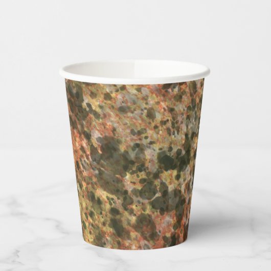 Brown Marble Coffee Cups Pappbecher (Links)