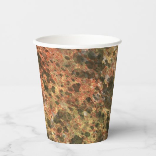 Brown Marble Coffee Cups Pappbecher (Vorderseite)