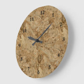 Brown Marble Fossil Große Wanduhr (Winkel)