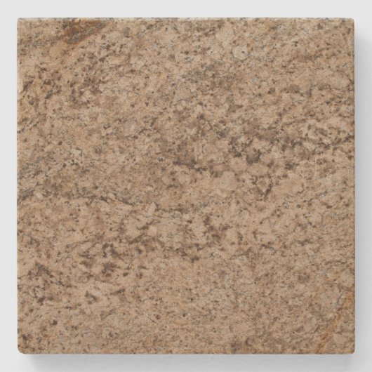 Brown Marble Gepunktet Square Stone Untersetzer (Vorderseite)