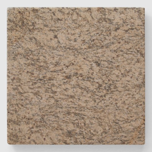 Brown Marble Gepunktet Square Stone Untersetzer (Vorderseite)