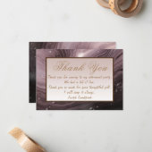 Brown Marble Happy Retirement Vielen Dank Mitteilungskarte (Vorderseite/Rückseite Beispiel)