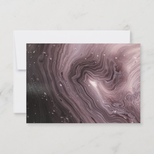 Brown Marble Happy Retirement Vielen Dank Mitteilungskarte (Rückseite)