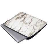 Brown Marble Laptopschutzhülle (Vorne Knopf)