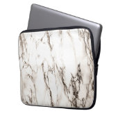 Brown Marble Laptopschutzhülle (Vorderseite Links)