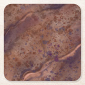 Brown Marble Paper Coasters Rechteckiger Pappuntersetzer (Vorderseite)