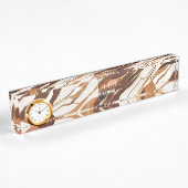 Brown Marble Personalisiert Namensplakette