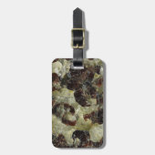 Brown Marbled Quartz Gepäckanhänger (Vorderseite vertikal)