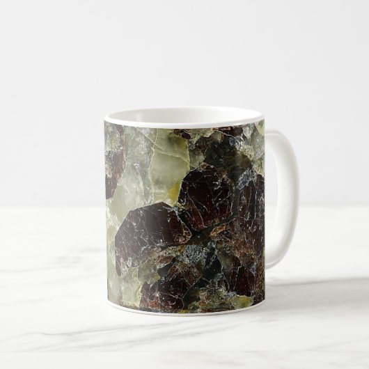 Brown Marbled Quartz Kaffeetasse (VorderseiteRechts)