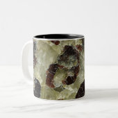 Brown Marbled Quartz Zweifarbige Tasse (Vorderseite Links)