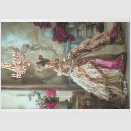 Brown Mary Antoinette Art Collection Seidenpapier (Vorderseite)