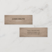 Brown maserte Berater-Visitenkarte Mini Visitenkarte (Vorne/Hinten)