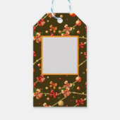 Brown Matte Christmas Design Geschenkanhänger (Vorderseite)
