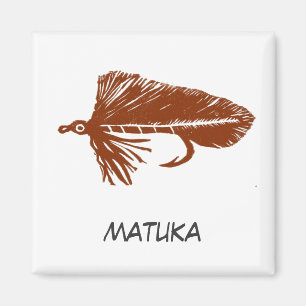 "Brown Matuka" Flyfish Art Magnet