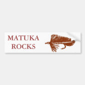 Brown Matuka Forelle Streamer Köder Autoaufkleber (Vorne)