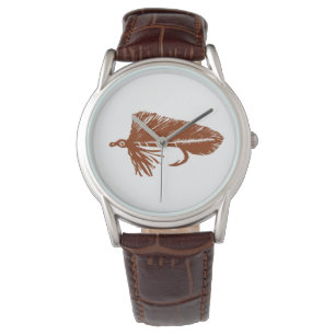 Brown Matuka rationer Fliegenfliegenfliegenfliege  Armbanduhr