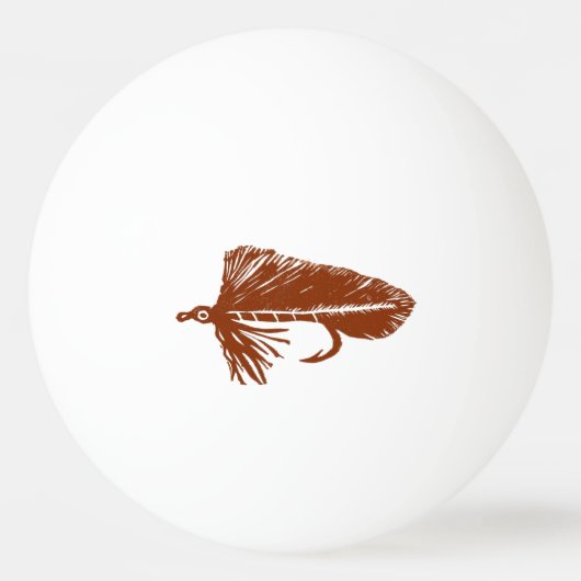 Brown Matuka Streamer, Fliegenfischen, Fliegenflie Tischtennisball (Vorderseite)