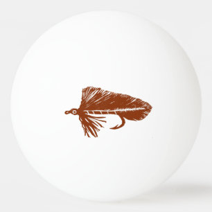 Brown Matuka Streamer, Fliegenfischen, Fliegenflie Tischtennisball