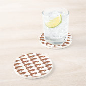 "Brown Matuka" Streamer Fly Pattern Untersetzer. Sandstein Untersetzer (Seite)