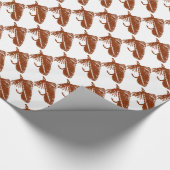 "Brown Matuka Streamer" Foreut Fly Wrapping Paper Geschenkpapier (Ecke)
