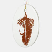 Brown "Matuka" streamer" Weihnachtsschmuck (Links)