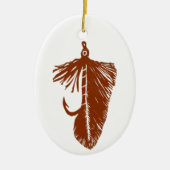 Brown "Matuka" streamer" Weihnachtsschmuck (Vorne)