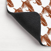 "Brown Matuka - Tiled" Klassische Trout Fly Mousep Mousepad (Ecke)