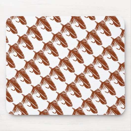 "Brown Matuka - Tiled" Klassische Trout Fly Mousep Mousepad (Vorne)