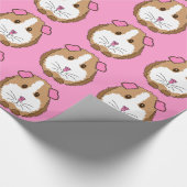 Brown-Meerschweinchen-Entwurfs-Packpapier Geschenkpapier (Ecke)