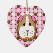 Brown-Meerschweinchen Keramik Ornament (Rechts)