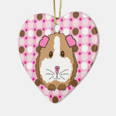 Brown-Meerschweinchen Keramik Ornament (Links)