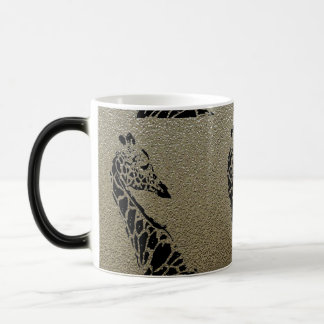 Brown Metallic Giraffe ~ Morphing-Tasse Verwandlungstasse