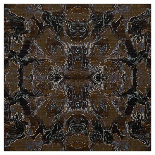 Brown Metallic Look Design von Cammo Stoff (Muster)