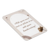 Brown Minimalistisch Boho Notes benutzerdefinierba Magnet (Rechte Seite)